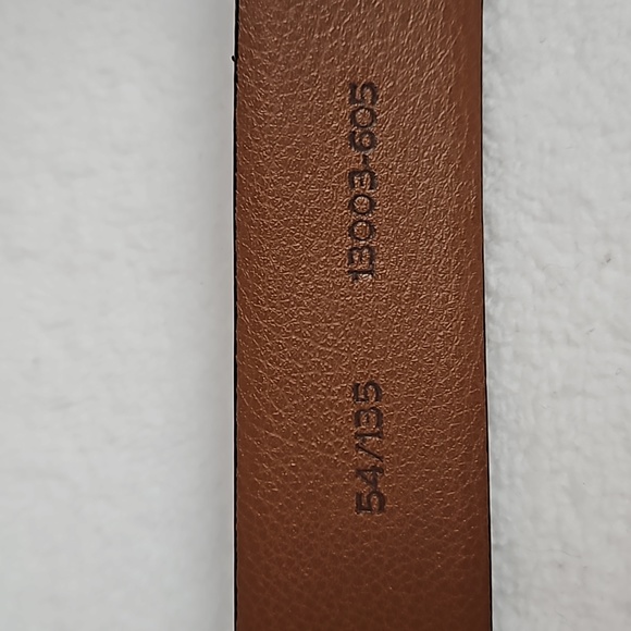 Joseph Abboud | Men's Brown Leather Handcrafted in Italy  Gun Metal Buckle 54 - Picture 9 of 9